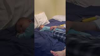 Sleeping time with his Papa Indigo is relax!!/#shortvideo