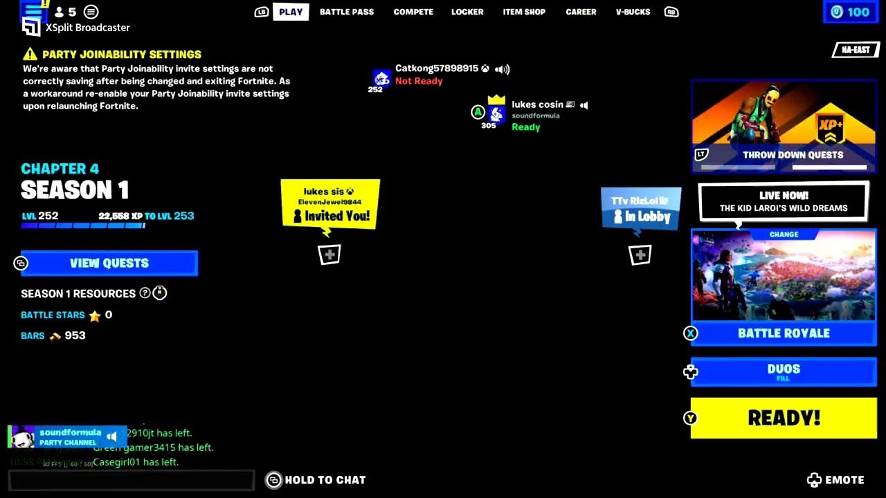 What is wrong with my fortnite lobby YouTube