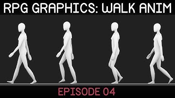 RPG graphics E04: Walk animation [Blender]