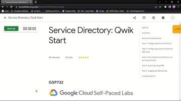 Service Directory Qwik Start || GSP732 || Solution