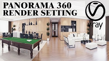 360 VRAY Render Setting in Vray  360 Panorama Rendering Tutorial Part 1