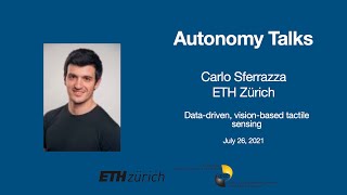 Celebrity Autonomy Talks - Carlo Sferrazza: Data-driven, vision-based tactile sensing Wealth