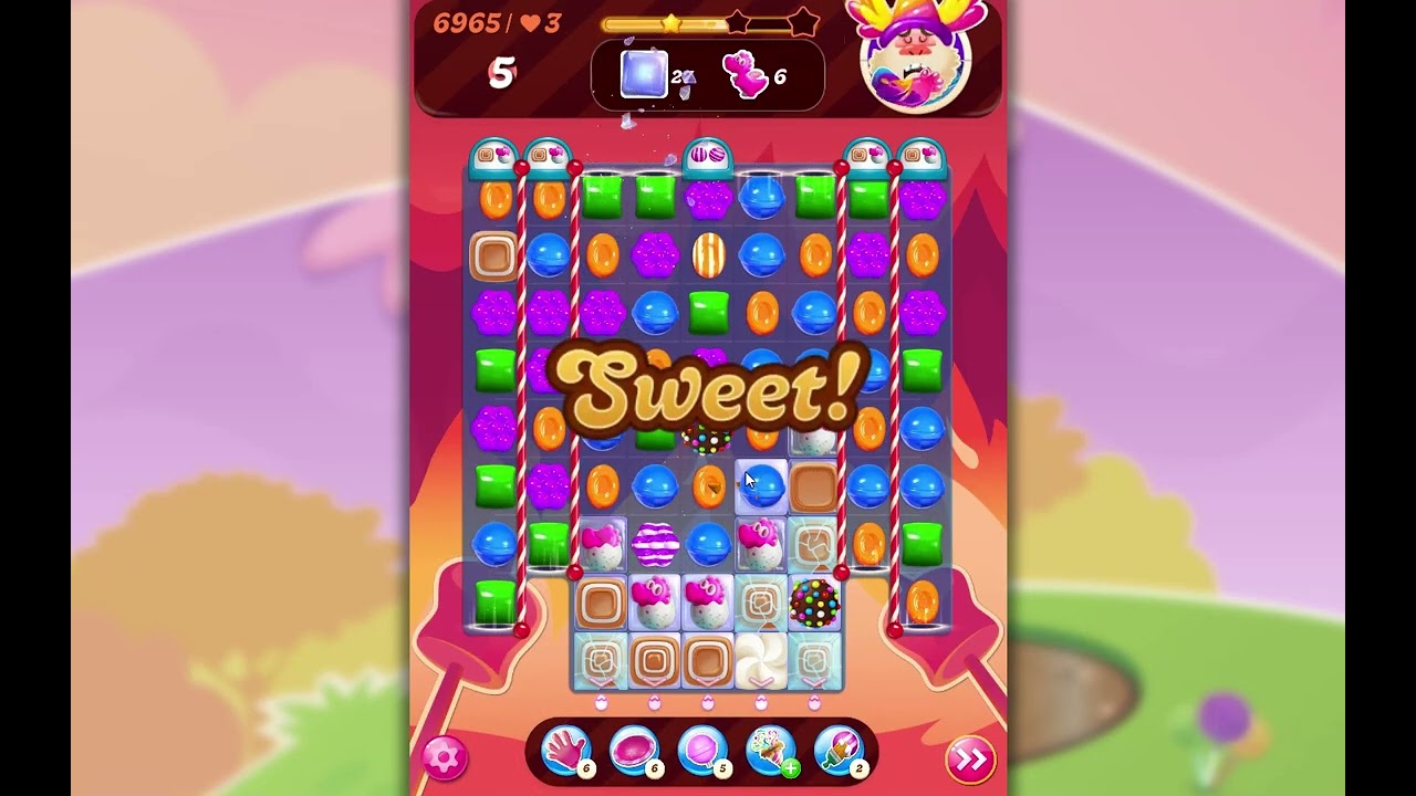Candy Crush Saga Level 6965 - YouTube