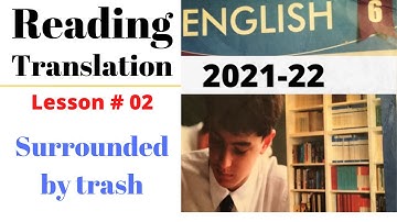 English class 6 lesson 2|| surrounded by trash Urdu translation|| ptb syllabus