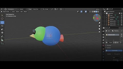 Primitive Bird 3D modelling in blender
