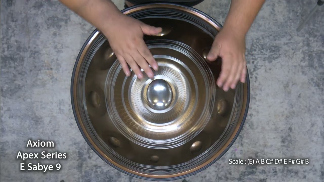 E Sabye 9 Handpan | Axiom Apex Series