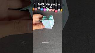 Diy mini gift box without using glue & scissors #craftingideas #giftbox #shorts