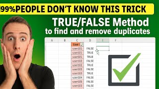 ✅ *BEST WAY* To Find & Remove DUPLICATES In Excel 😮 Manage Duplicate Data In Excel  Easy Ways To Find And Remove Duplicates In Excel Excel Tips And Tricks
