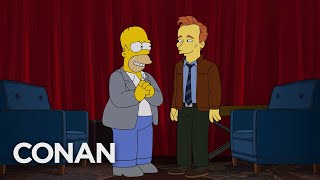 Homer Simpson Conducts Conan’s TBS Exit Interview  CONAN on TBS