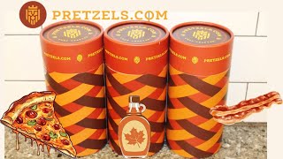 Pretzels.com: Football Pizza, Honey Maple & Bacon Bourbon Jam Pretzel Review