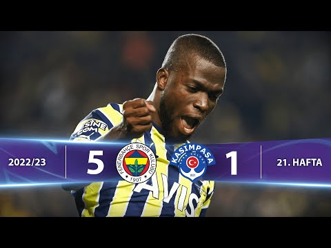 Fenerbahçe - Kasımpaşa (5-1) Highlights/Özet | Spor Toto Süper Lig - 2022/23