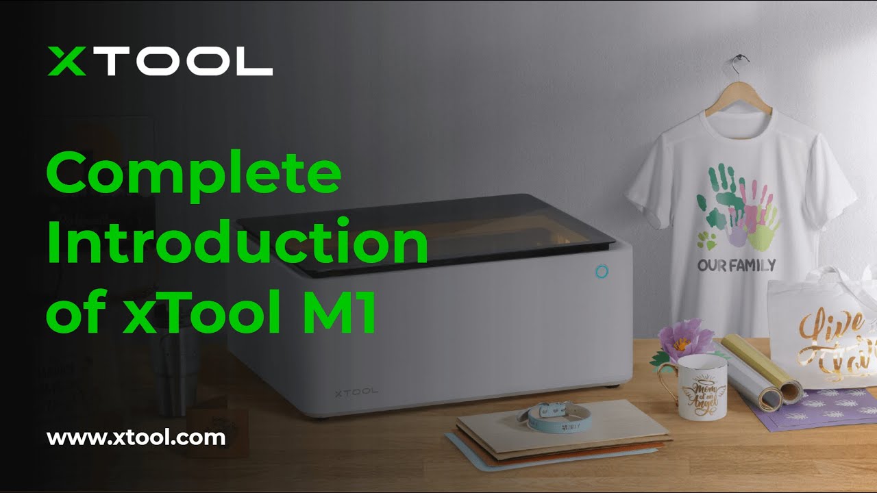 xTool M1 fully enclosed 10W laser engraver, in-depth review with all  optional accessories 