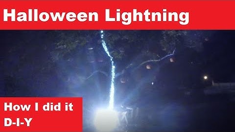 DIY Halloween: Lightning Strike How-To