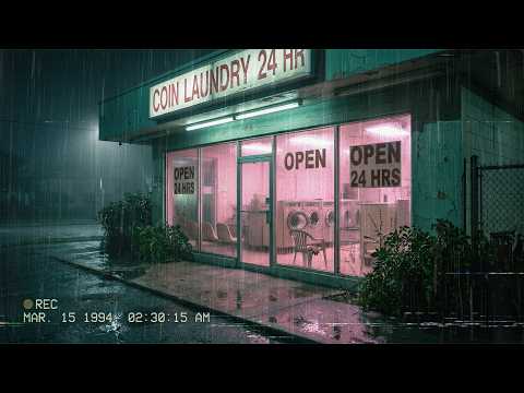 1994 Coin Laundry | Midnight Rain & Nostalgic Ambient Mix [4K]
