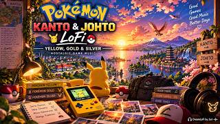 Pokémon Kanto & Johto LoFi ⚡🌅 | Yellow, Gold & Silver Nostalgic Game Music | DreamLoFi by Juri