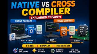 Compiler Explained Clearly | Native vs Cross Compiler with examples | EMBEDDED| C Programming 