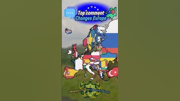 Top comment changes Europe! #Europe #geography #map #maps #mapping #shorts #topcomment