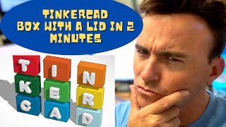 Create a Box with a Lid in TinkerCAD in 2 minutes