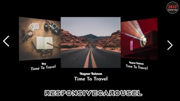 responsive carousel slider html css || jquery responsive-gallery || jquery