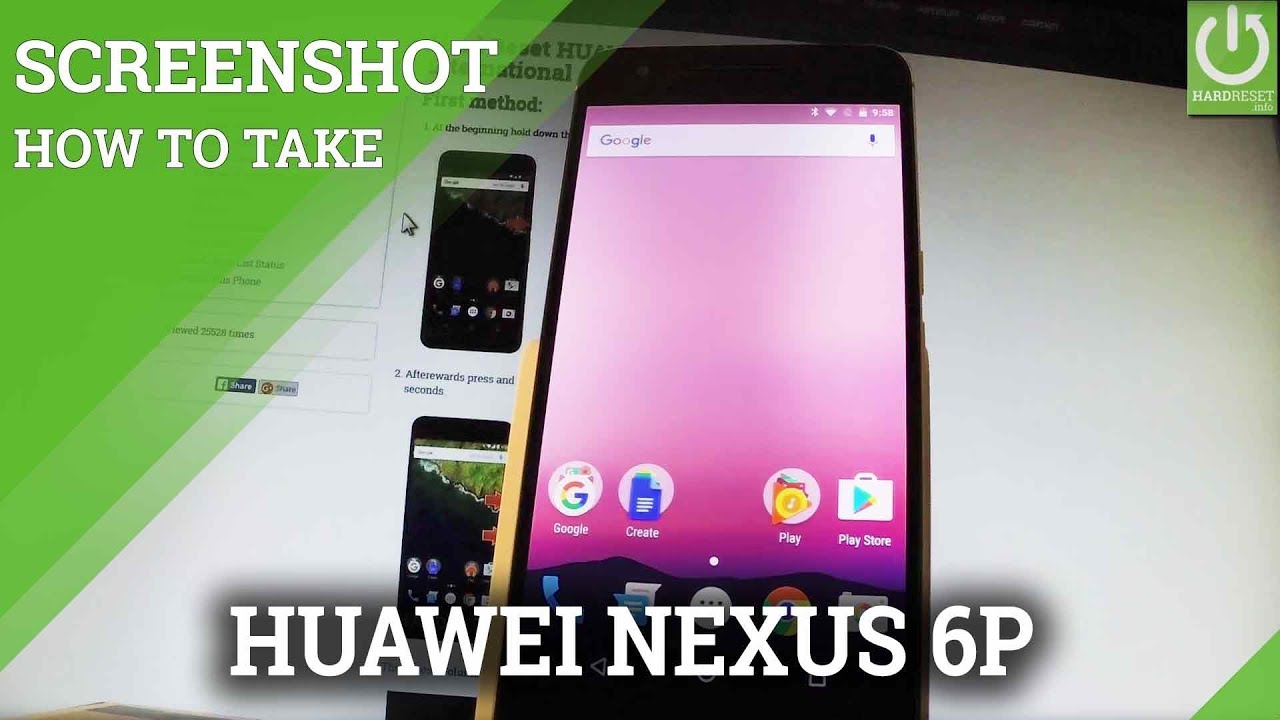 How To Take Screenshot In Huawei Nexus 6P - Capture Screen