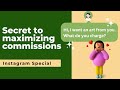 The Secret to maximize commissions for Digital Art - Instagram Ads and Chat Options