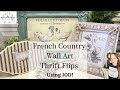 Diy french country wall art thrift flips using iod  spring decor  high end  budget friendly