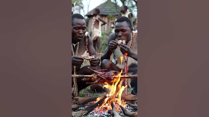 Primitive Cooking with an African Tribe 🔥 Roasting Meat Over an Open Fire!  #tribal #africanfood