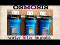 osmosis water filter installation (layouts)