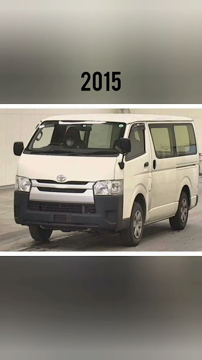 Evolution of Toyota hiace (1998 - 2022)