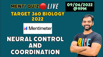 Neural Control and Coordination | Menti Quiz #live