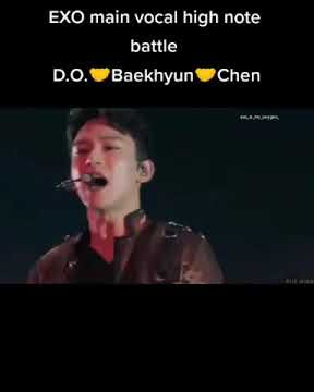 #EXO main vocal high note battle