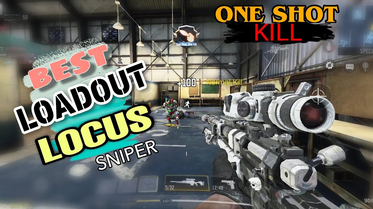 Locus Sniper Gunsmith Build One Shot Kill Damage Increased Call Of Duty Mobile Youtube