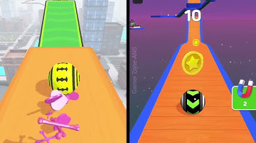 Sky Rolling Ball vs Action Balls - Double Fun 68, SpeedRun gameplay Android Ios, walkthrough