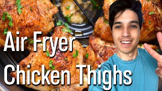 Air Fryer Chicken Thighs | How to make truly crispy and juicy chicken thighs in the air fryer! by The Big Man's World 885 views 3 weeks ago 4 minutes, 14 seconds