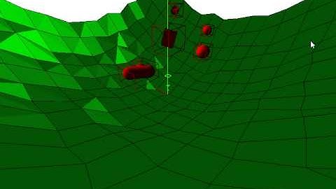 Physics simulation - GJK + EPA algorithm test #1