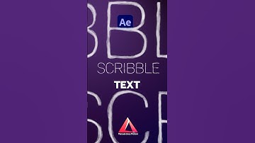 How to create scribbled Text in After Effects | Tutorial
