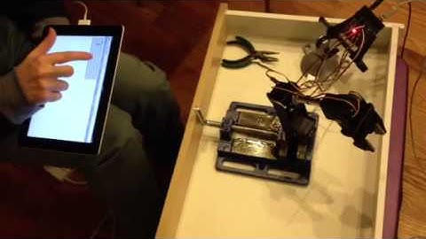 Robotic Arm (Johnny-Five, Arduino, Node.js, JavaScript, HTML5 Range Input)