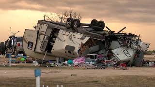 Raw video: Severe storms, possible tornadoes leave damage in Texas Panhandle