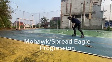 Learning Mohawk/Spread Eagle - Inline Skating (2 Months Progression)