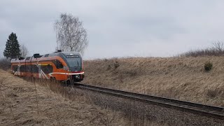 Stadler Dmu Штадлерские Дизель-Поезда At Uhti Train Stop, Estonia Эстония