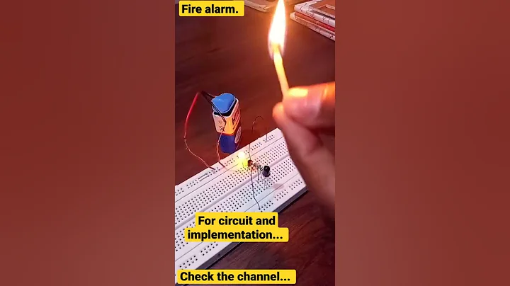 fire alarm using BC547 transistor | school project |   #shorts #electronics #school projects