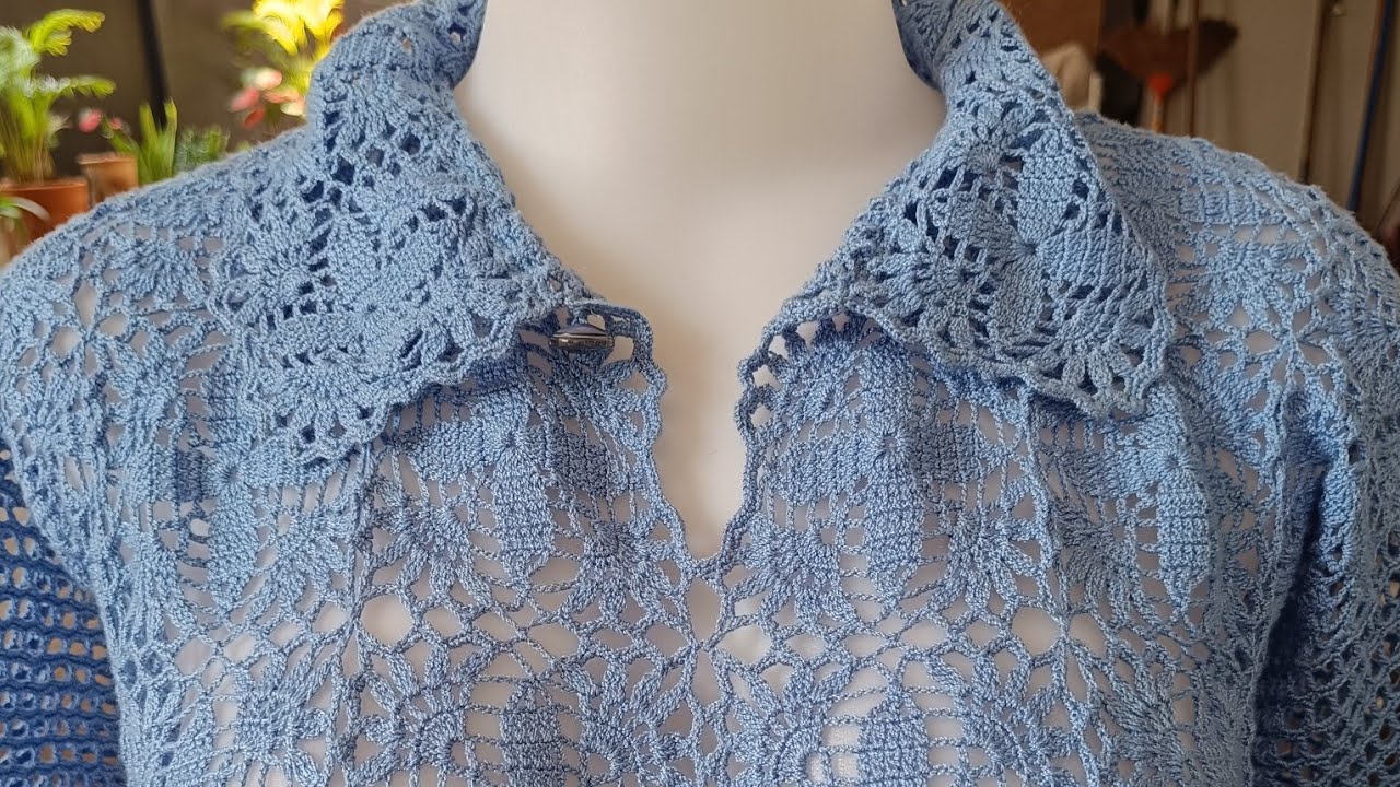 #เสร็จแล้วค่ะต่อดอกคอปก@Sugarcane2500#ถักให้พีาสาวค่ะ🩵