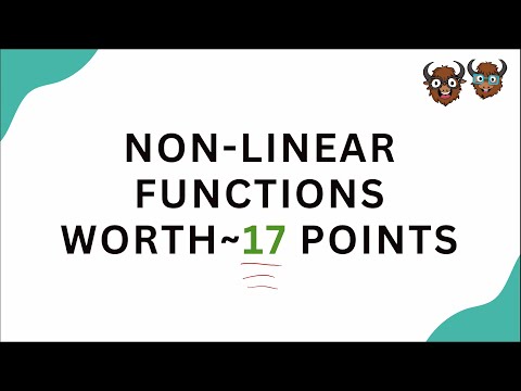 SAT Math: Non-linear functions
