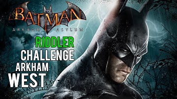 Batman Arkham Asylum - Arkham West Riddler Challenge (Trophies, Riddles, Teeth and Spirits)