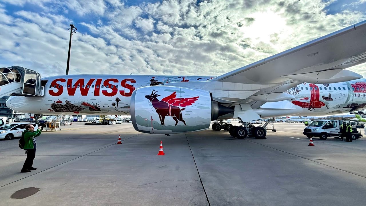 Полеты на новом самолете SWISS A350 в бизнес- и экономическом классах.