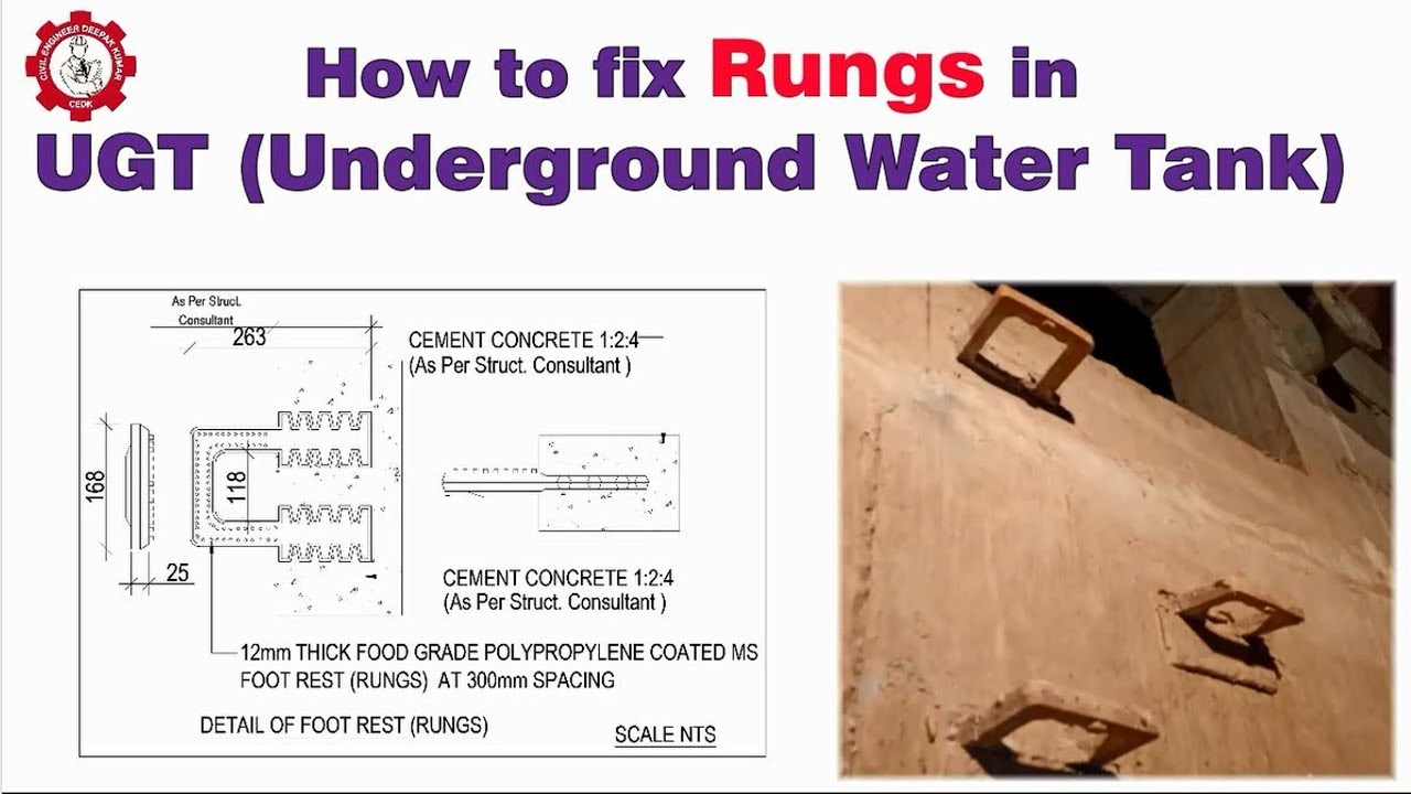 How to fix Rungs in UGT (Underground Water Tank) YouTube