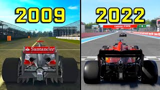 Evolution of Codemasters&#39; F1 Games 2009-2022