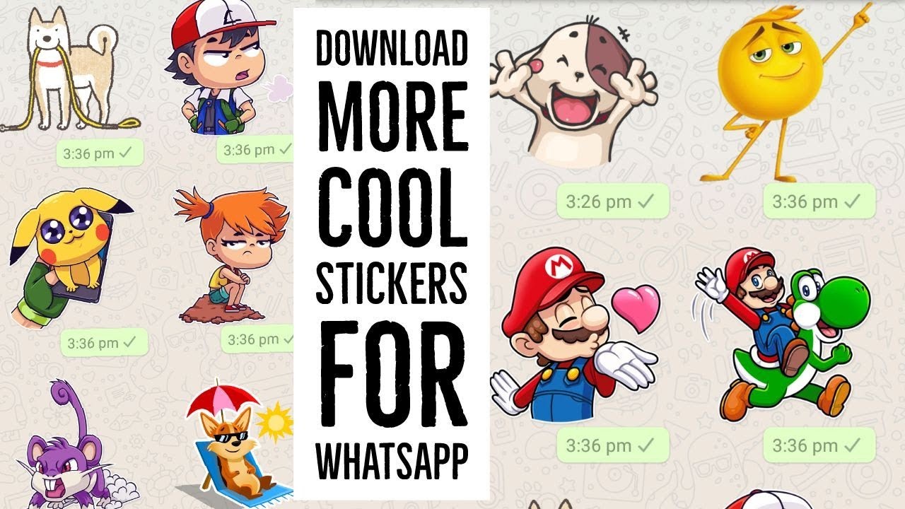 How To Download More Cool Stickers For Whatsapp Youtube