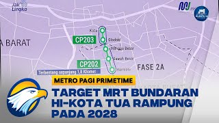MRT Bundaran HI-Jakarta Kota Ditargetkan Rampung pada 2028