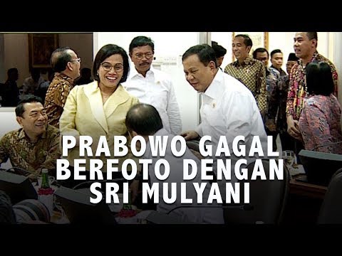 Ketika Prabowo Gagal Berfoto dengan Sri Mulyani Gara-gara Jokowi